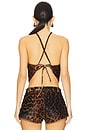 view 3 of 4 x REVOLVE Leather Halter in Leopard