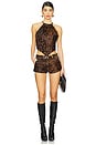 view 4 of 4 x REVOLVE Leather Halter in Leopard