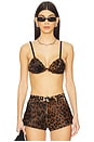 view 1 of 4 x REVOLVE Leather Bralette in Leopard