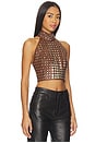 view 2 of 5 Studded Top in Brown