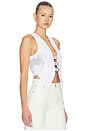 view 2 of 5 GILET PARTY HORSE in White Denim