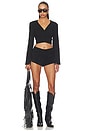 view 4 of 4 x REVOLVE Long Sleeve Wrap Top in Black