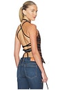 view 3 of 4 x REVOLVE Backless Zebra Top in Brown & Black