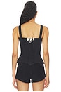 view 3 of 4 x REVOLVE Zebra Bustier Top in Cream & Black