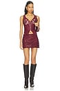 view 5 of 5 Concho Leather Top in Maroon Banner
