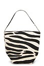 view 1 of 4 BOLSO SMALL ZEBRA BUCKET in Cream & Black