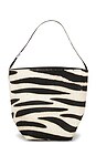 view 2 of 4 BOLSO SMALL ZEBRA BUCKET in Cream & Black