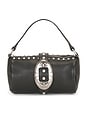 view 1 of 4 Mini Buckle Handbag in Black