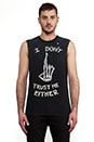 view 1 of 4 I Don't Trust Myself Tank in Black