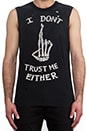 view 4 of 4 I Don't Trust Myself Tank in Black