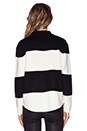 view 3 of 3 Bobbie Sweater in Black & White Stripe