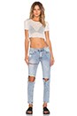 view 4 of 4 Bella Mesh Crop in White