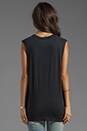 view 3 of 4 Like Meow Graphic Tank in Black