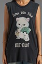 view 4 of 4 Like Meow Graphic Tank in Black