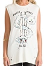 view 4 of 4 PMW Graphic Tank in White