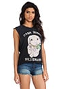 view 2 of 4 Cash Bunny Tank in Blank in Black