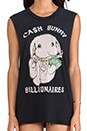view 4 of 4 Cash Bunny Tank in Blank in Black