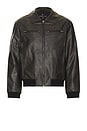 view 1 of 3 Leather Dusk Jacket in Black