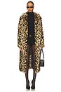 view 1 of 4 Long Song Coat in Light Leopard