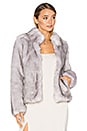view 1 of 4 Silver Lining Faux Fur Jacket in Grey