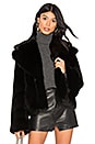 view 1 of 4 Madam Butterfly Faux Fur Jacket in Jet Black