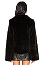 view 3 of 4 Madam Butterfly Faux Fur Jacket in Jet Black