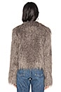 view 3 of 4 The Passage Of Venuss Faux Fur Jacket in Titanium Grey