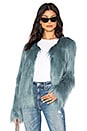 view 1 of 4 Unreal Dream Faux Fur Jacket in Teal