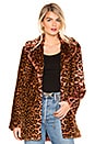 view 1 of 5 Perfect Faux Fur Jacket in Ocelot