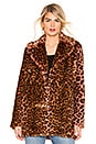 view 2 of 5 Perfect Faux Fur Jacket in Ocelot