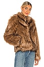 view 3 of 5 Unreal Faux Fur Delish Jacket in Mocha
