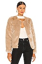 view 2 of 6 Flash Faux Fur Jacket in Beige