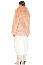 view 4 of 4 Premium Rose Faux Fur Jacket in Shell Pink