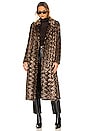 view 1 of 4 So Long Faux Fur Coat in Spotted Leopard