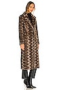 view 3 of 4 So Long Faux Fur Coat in Spotted Leopard