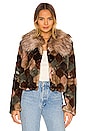 view 1 of 5 Casablanca Faux Fur Jacket in Spices