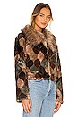 view 3 of 5 Casablanca Faux Fur Jacket in Spices