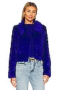 view 1 of 5 Polaris Faux Fur Jacket in Electric Blue