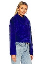 view 3 of 5 Polaris Faux Fur Jacket in Electric Blue