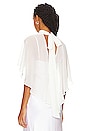 view 3 of 4 Sheer Beauty Cape in Blanc