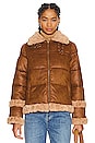 view 2 of 5 Ripple Puffer Jacket in Truffle Brown