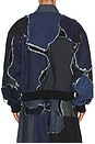 view 2 of 5 UPRS Camo Bomber Jacket in Denim Multi