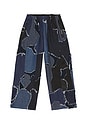 view 6 of 6 UPRS Camo Bomber Pant in Denim Multi