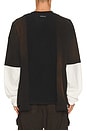 view 2 of 4 UPRS Double Layer Long Sleeve T-Shirt in Distressed Brown