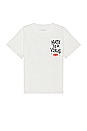 view 2 of 3 Hate is a Virus Tee in White