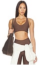 view 1 of 4 Daytona Jetta Racerback Sports Bra in Chocolate