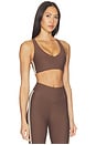 view 2 of 4 Daytona Jetta Racerback Sports Bra in Chocolate
