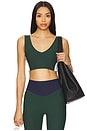view 1 of 4 Playoff Issac V Neck Bra in Green