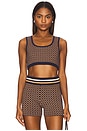 view 1 of 5 Crossroad Alma Crop Top in Geo
