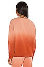 view 3 of 4 Ombre Alena Crew Sweatshirt in Orange